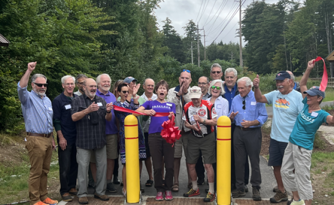 WMV Rec Path ribbon cutting