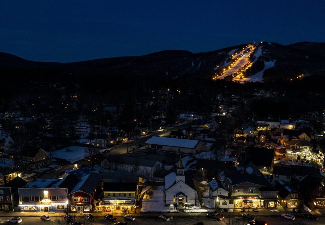 Aerial night northconway